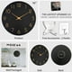 thumbnail image 5 of Reloj de pared digital silencioso. Sencillo reloj de pared decorativo de 10 pulgadas para sala de estar y cocina., 5 of 6