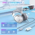 thumbnail image 2 of Auriculares para juegos FIFINE H9 USB con conector de 3,5 mm, sonido envolvente 7.1, 2 of 7