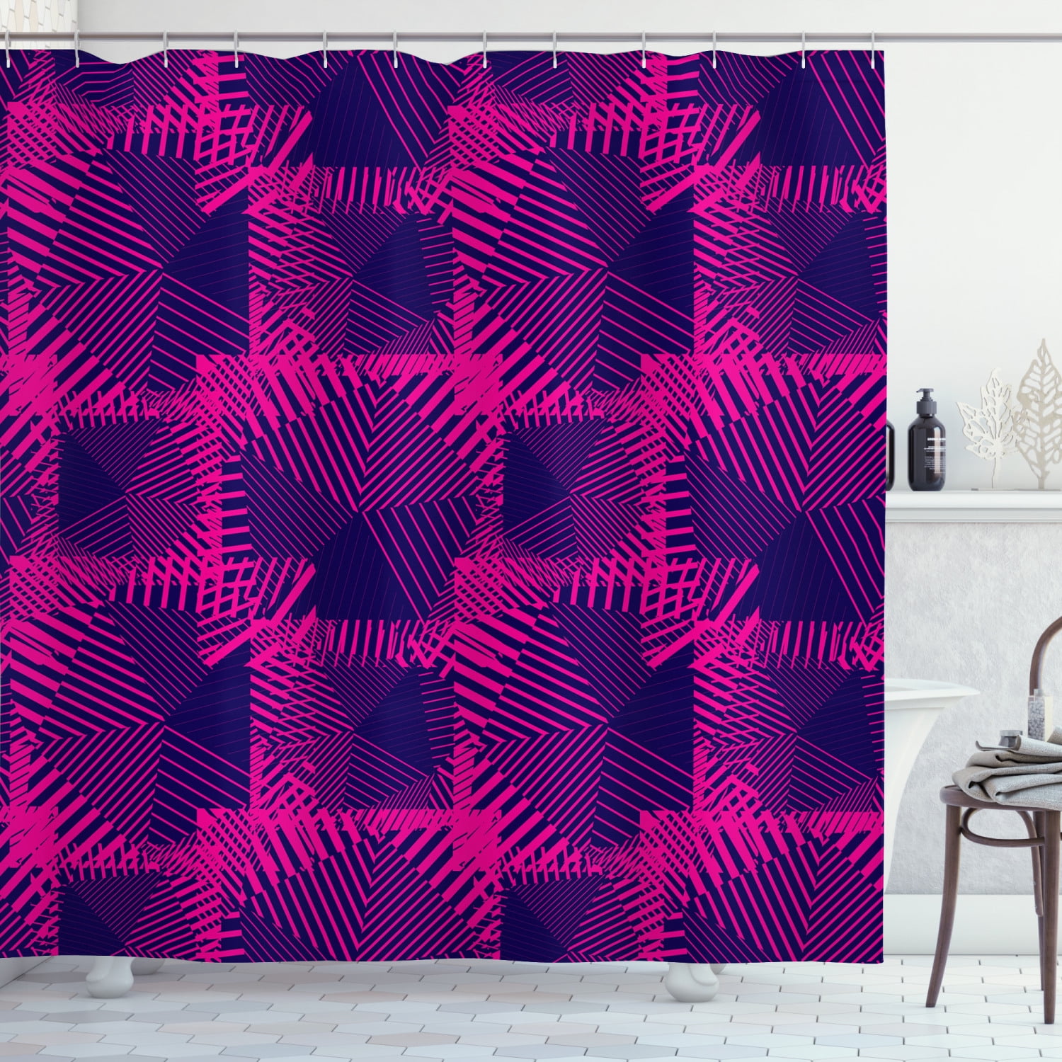 Magenta Decor Shower Curtain Trippy Zip Style Mix Pattern With Dark Color Effect Diagonal Linked Lines Fabric Bathroom Set With Hooks 69w X 75l Inches Long Fuchsia Purple By Ambesonne Walmart Com Magenta Decor Shower Curtain Trippy Zip Style Mix Pattern With Dark Color Effect Diagonal Linked Lines Fabric Bathroom Set With Hooks 69w X 75l Inches Long Fuchsia Purple By Ambesonne Walmart Com