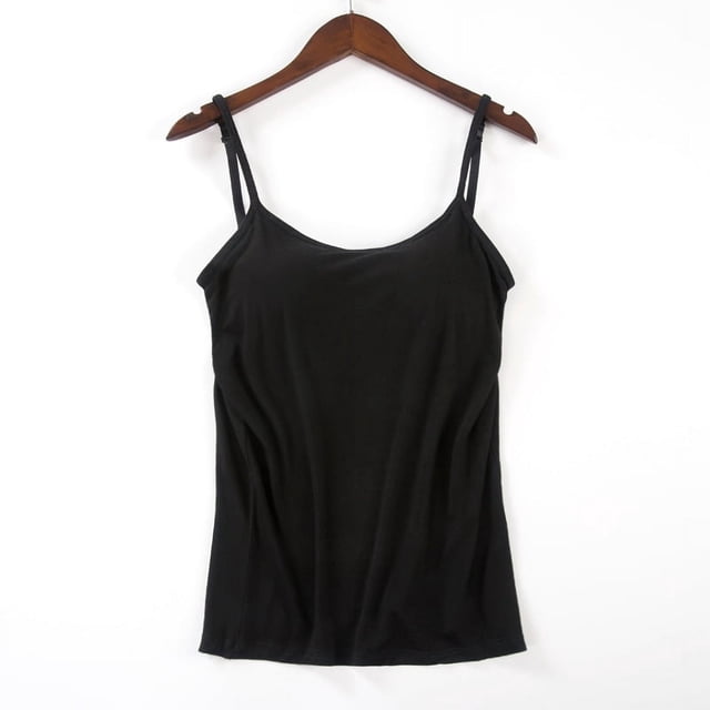 Camisola de una pieza sin aros para mujer de modal con almohadilla para el pecho, ropa interior mejorada para yoga