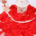 thumbnail image 2 of Silk Rose Petals for Wedding Party Decorations, Polyester Material Artificial Flower Petals, 1000pcs Red, Durable and Soft, Bright Color, No Fading, 2 of 5
