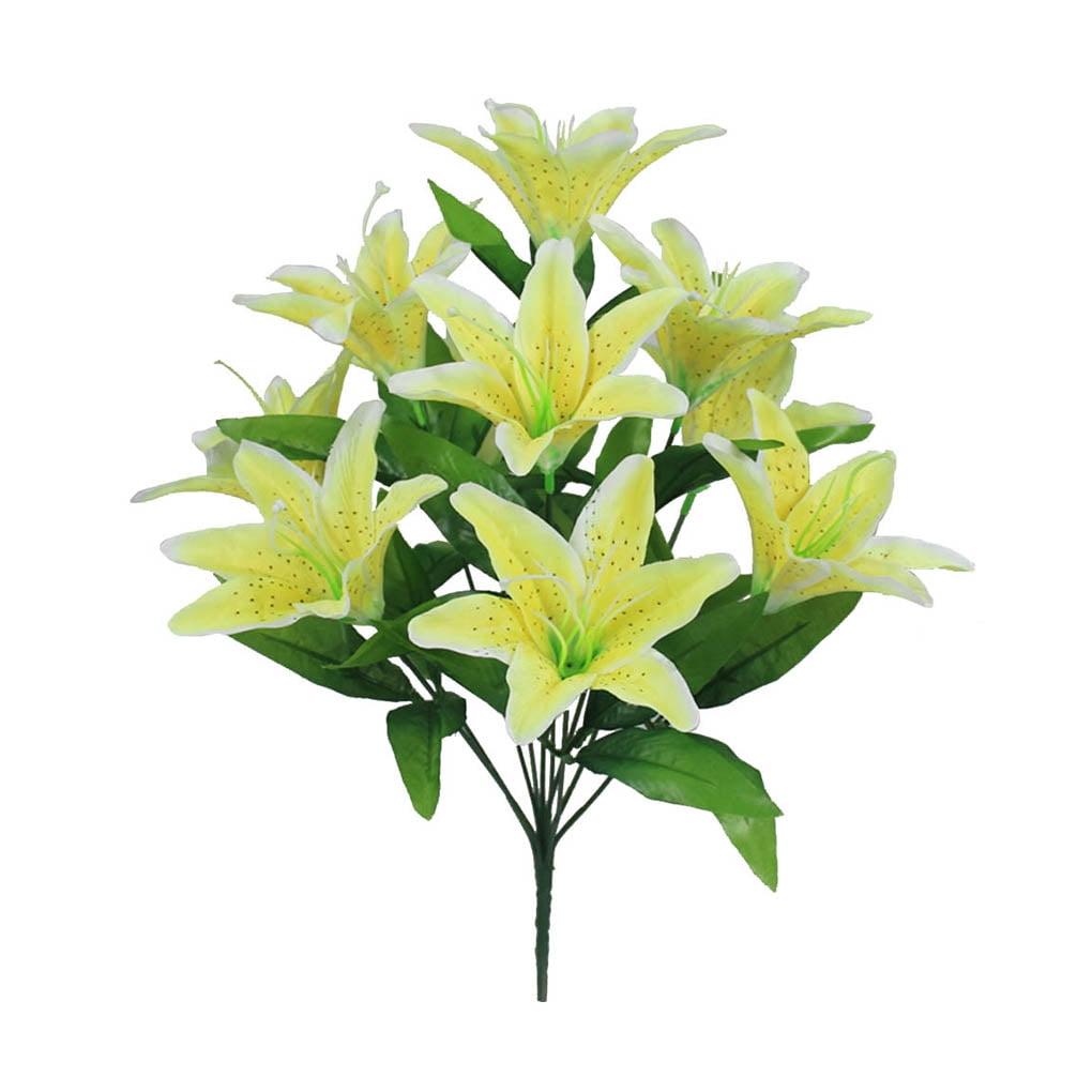 yellow and grey artificial flowers