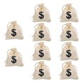 thumbnail image 1 of WEUVEB 12Pcs Practical Beige Drawstring Money Bags for Festival Party Supplies and Display, 1 of 7