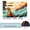 thumbnail image 2 of Sea Lion Polyester Non-Slip Machine Washable Bath Rug Indoor Rug Door Carpet, 2 of 6