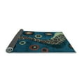 thumbnail image 2 of Ahgly Company Indoor Rectangle Oriental Light Blue Modern Area Rugs, 2' x 5', 2 of 4