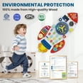 thumbnail image 6 of Buballino Rocket Activity Wall Busy Board: Sensory - Rich Fun & Early Learning Toy for Kids, 6 of 6