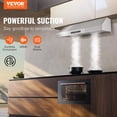 BENTISM 30inch Under Cabinet Range Hood ，558cfm 3 Speed Exhaust Fan ...