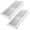 White 2PCS, variant on 2x14 Inch Floor Register 2 Pack - Heavy Duty Steel Walkable Floor Vents - Easy Adjust Air Supply Lever - Rust Proof Registers, Grilles & Vents (White)