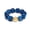 Dark blue, variant on Chunky Multicolor Resin Bracelet for Women Y2K Acrylic Stretch Bangle Summer Beach Statement Jewelry