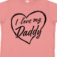 thumbnail image 4 of Inktastic I Love My Daddy in Black Chalk Heart Boys or Girls Toddler T-Shirt, 4 of 5