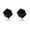 black, variant on 1 Pairs Magnetic Ear Studs No Piercing Jewelry Cubic Zircon Fashion Mini Size-white and black