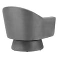 thumbnail image 4 of Modway Astral Upholstered Modern Velvet Fabric & Wood Swivel Chair in Gray, 4 of 9
