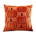 thumbnail image 2 of Kiddiway Halloween Large Harvest Pumpkin Pillow - Rustic Halloween Decor for Couch, Fall Harvest Cushion, Halloween Throw Pillows with Warm Colors,Ginger, 2 of 7