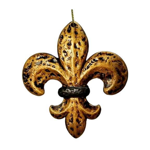 Gold Black Fleur De Lis New Orleans Christmas Ornament Party Favors