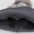 thumbnail image 6 of UngA Kids Winter Hat Scarf Gloves Set, Toddler Fleece Lined Gloves Warm Knitted Scarf Winter Beanie with Pom for Boys Girls (Blue,4-10 Years), 6 of 7