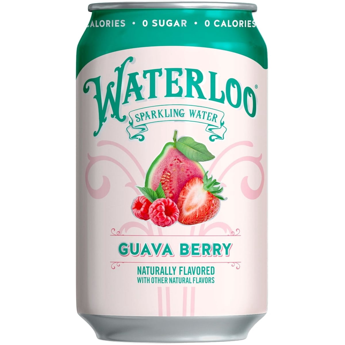 Waterloo Sparkling Water, Guava Berry, 12 fl oz, 12 Pack cans