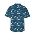 thumbnail image 4 of Xecao Various Lights print Hawaiian shirt - a stylish short-sleeve button-down for men, perfect for casual beach and tropical outings., 4 of 9
