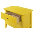 thumbnail image 3 of Passion Furniture PF-G1332-N 24 x 15.5 x 19 in. Primo 2-Drawer Nightstand, Yellow, 3 of 5