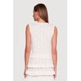 thumbnail image 4 of Women's Almost Famous Heart Textured Knit Button Front Vest, 4 of 4
