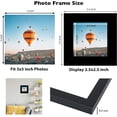 thumbnail image 3 of 3x3 Picture Frame Black for Tabletop, 3 x 3 Square Photo Frame with Shatter Resistant Plexiglass, Sturdy 3 by 3 Poster Frame, Black, 3 of 7