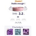 thumbnail image 3 of LE TAUCI Ceramic Slow Feeder Dog Bowls Small Breed, 0.6 Cups Dog Food Dish for Fast Eaters, Puzzle Bowl for Small Dogs and Cats,Purple, 3 of 10