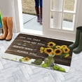 thumbnail image 5 of Brown Wood Sunflower Flowers (6) Welcome Doormat for Indoor/Outdoor Entrance Brown Wood Sunflower Flowers (6) Decoration Door Mat Kitchen Door Mat Bedroom Doormat 17x30 Inch, 5 of 6