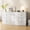 15.7"D x 59"W x 31.5"H (9 Drawers), variant on Pipleo White Dresser Tall 6 Drawer Dresser for Bedroom, 43.3" Modern Farmhouse Wood Chest of Drawers, Storage Organizer with Smooth Metal Rails & Anti-Tip Kit for Hallway, Closet, Living Room