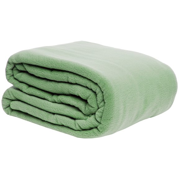 LCM Home Supreme Warmth Fleece Blanket Sage Twin Microfiber, Fleece Traditional, Casual