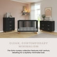 thumbnail image 7 of Child Craft SOHO 4-in-1 Convertible Crib, Canted Leg Mid-Century Design, 3 Mattress Heights, Ebony, 7 of 7