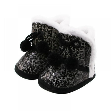

Lovebay Baby Boys Girls Fleece Winter Warm Snow Boots Soft Sole Crib Shoes Booties for Newborn Infant Toddler 0-18 Months