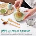 thumbnail image 5 of Matcha Whisk Set Matcha Maker Kit Accessories with Sifter Bamboo Whisk, Scoop, Ceramic Holder and Pestle, Handcrafted Matcha Making Kit Gift Set for Tea Lovers, 5 of 7