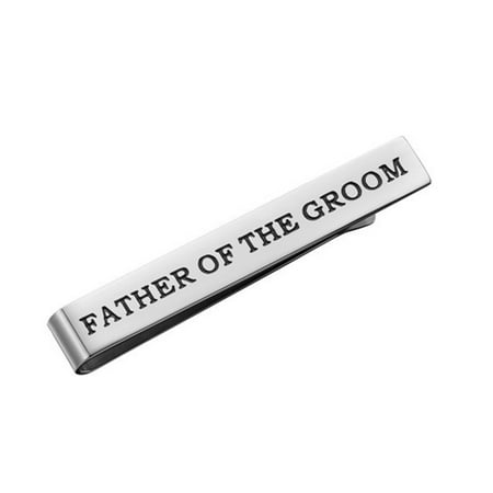 

1Pc Groom Father Tie Clip Father of The Bride Gift Business Suit Necktie Clamp