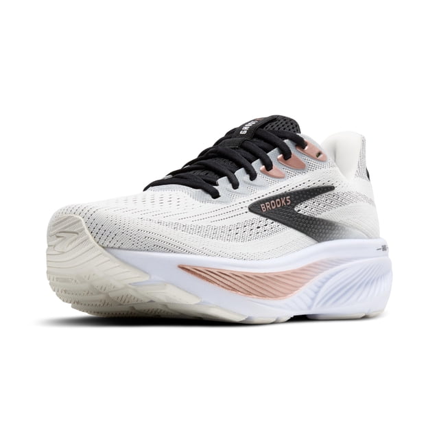 Zapatillas para correr Brooks Ghost 17 para mujer Blanco/Negro Oro Rosa