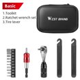 thumbnail image 1 of Ensemble d'Outils Portables pour Vélo WEST, Sacs de Réparation, Kit d'Outils Polyvalent pour Vélo, Capsule de Rangement pour Vélo de Route et VTT, Pompe à Vélo, 1 of 9