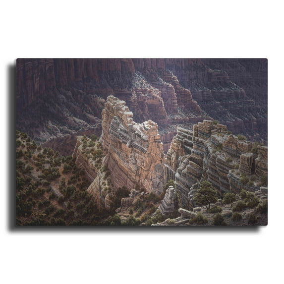 Luxe Metal Art 'Heaven's Light' by R. Hed, Metal Wall Art, 16"x12"