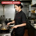 thumbnail image 4 of Hytrove Chaqueta Para Chef De Manga Corta Con Ajuste Ergonómico Y Transpirable, 4 of 7