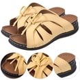thumbnail image 1 of Sandalias Planas Con Lazo Ocio Plataforma Cuña Antideslizantes para Junto Al Mar, 1 of 9