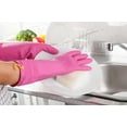 thumbnail image 6 of Myungjin (1 Pair) Reusable Waterproof Household Dishwashing Non-Slip Cleaning Rubber Gloves with Hang-Dry Hook ((X-Large)), 6 of 8