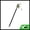 Black, Green, variant on Unique Bargains Flowers Hair Chopstick for Women 1 Pc Black, Green 7.9"