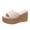 Pink, variant on TKYCMSUAKI Women's Platform Sandals Comfortable Open Toe Slip On Wedge Slides Summer Casual Flatform Chunky Sandals