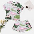 thumbnail image 4 of Flamingo Pattern Pajamas Set Womens Loungewear Sleepwear 2 Piece PJ Sets, 4 of 7