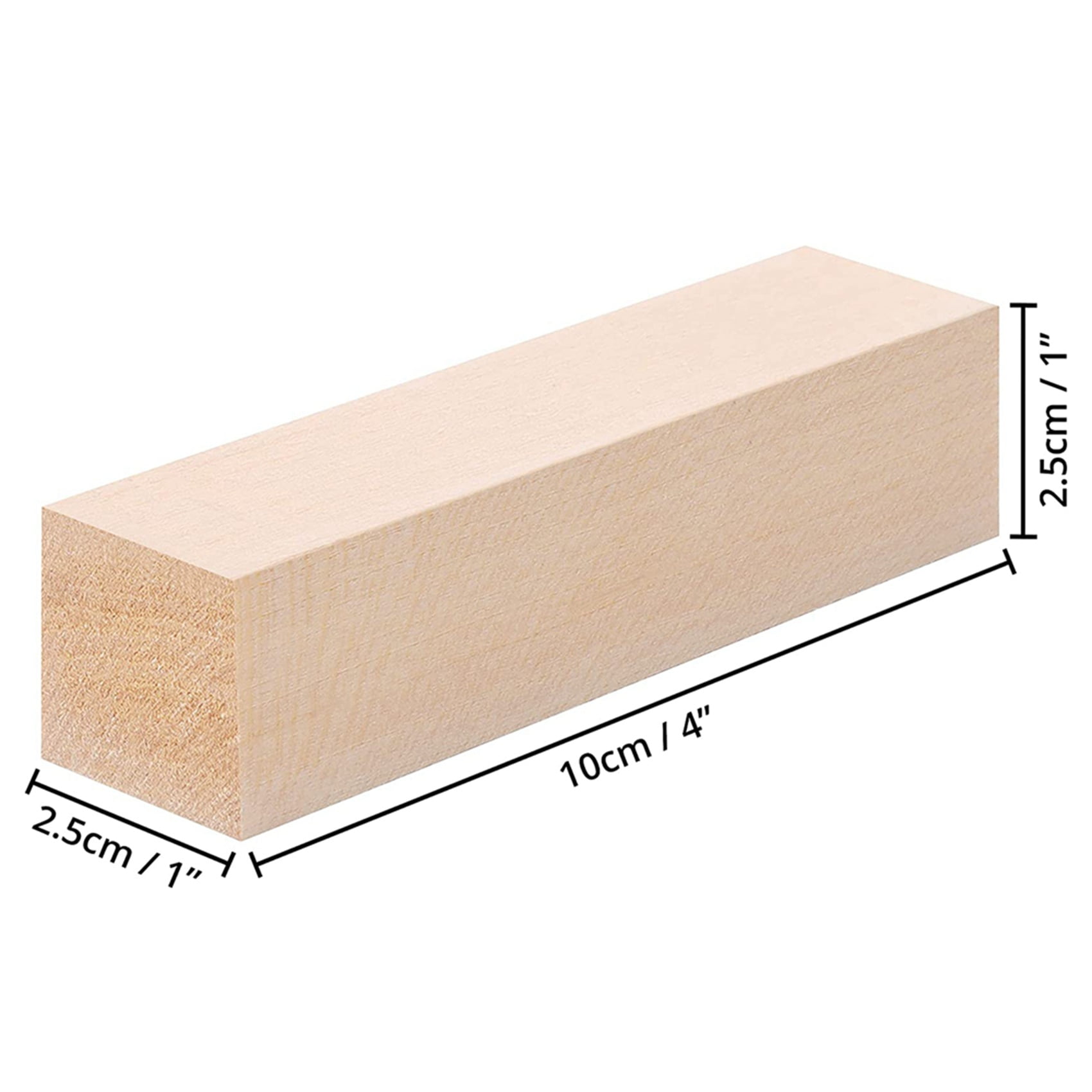  20PCS Basswood Carving Blocks, 4 Size Unfinished Wood Carving  Blocks Rectangle Wood Block Kit for Wood Carving Beginners and  Professionals(1”x1”x2” /1”x1”x4” /2”x2”x4” /2”x2”x1”)