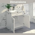 thumbnail image 6 of White Shaker Sink Base Bathroom Vanity Ready-to-Assemble Cabinet 36" Width, 6 of 8