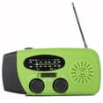 thumbnail image 1 of Radio con linterna solar de manivela de 1200 mAh y 3 LED para prevención de desastres y emergencias meteorológicas, 1 of 6