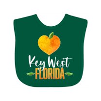 Inktastic Key West Florida Orange in Heart Boys or Girls Baby Bib