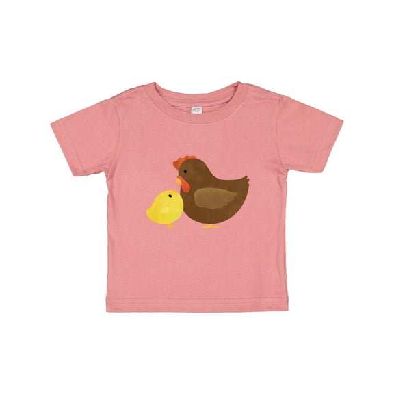 Inktastic Hen and Chick Farm Animals Boys or Girls Baby T-Shirt