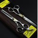 thumbnail image 2 of Tijeras profesionales de acero japonés de 15 cm con cuchillas de precisión y bolsa de almacenamiento., 2 of 5