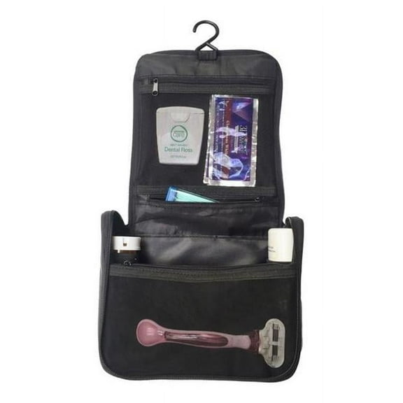 En Route Travelware 2.5 x 2.5 in. Travelers Toiletry Organizer, Black - Small