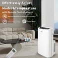 thumbnail image 4 of Shinco 14000 BTU (10000 BTU DOE) 700 sq.ft Portable Air Conditioner, 4 of 12
