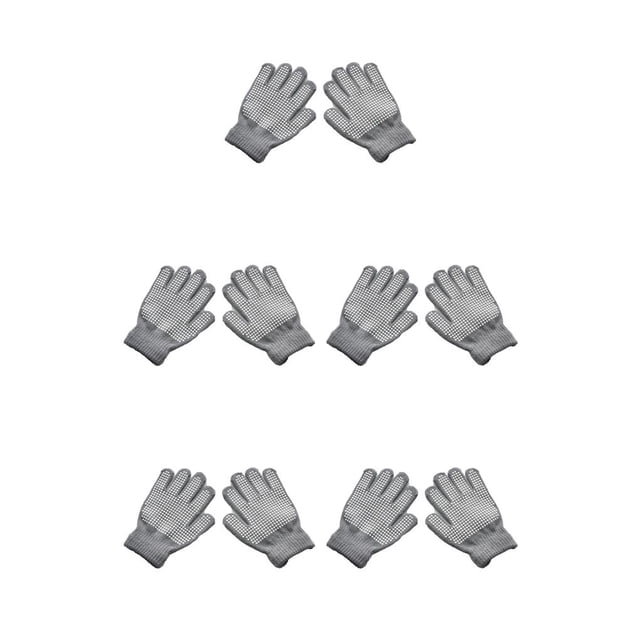 Qarigey 1 par de guantes para niños pequeños Accesorio de ropa al aire libre Cubierta de calentamiento Punto antideslizante Guantes de punto Type2 NO2